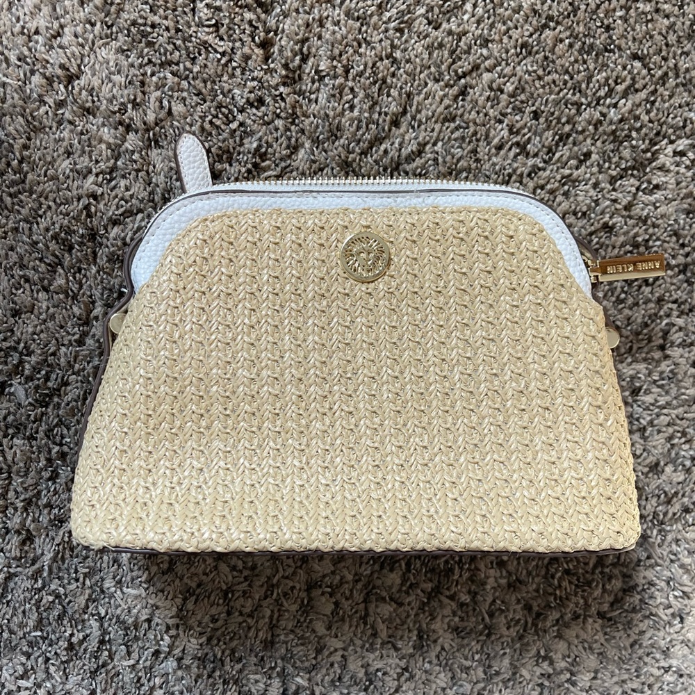 Anne Klein Straw Crossbody
